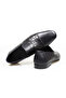 Dark Blue Color Laceless Genuine Leather Men's Shoes - 2