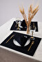 Premium Linen Black Set of 2 - American Service, 35X45 cm - 2
