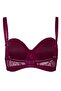 NBB Women's Lace Lotus Strapless Underwired Bra Cheeky Panty Set -4503 - 4