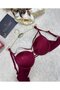 Le Jardin Monica Striped Micro Push-Up Bra with String Detail on the Back - 7008 - 3