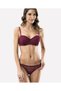 NBB Women's Lace Lotus Strapless Underwired Bra Cheeky Panty Set -4503