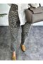 Premium Quality Leg Cut Full Cotton Boyfit Jean Pale Effect Leopard - 3