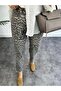 Premium Quality Leg Cut Full Cotton Boyfit Jean Pale Effect Leopard - 2