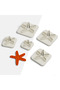 Starfish 5 Size Ceramic Mold - Polymer Clay and Jewelry Cut, Cookie Mold, No:450 - 2