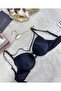 Le Jardin Monica Striped Micro Push-Up Bra with String Detail on the Back - 7008 - 2