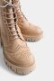 Women's Boots with Lace-Up Side Zipper - 3