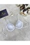 Le Jardin Valeria Ribbed and Stoned Micro Push-Up Bra with String Detail on the Back - 7007