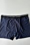 James Men's Navy Blue Textured Cotton Boxers - 4