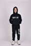 Buseyiz VIN GA writing detailed hooded and kangaroo pocket boy's tracksuit suit - 8