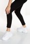 White Lace-Up High Sole Skin Casual Women's Mesh Sneaker Sports Shoes - 3