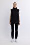 Women's Windproof Regular Fit Inflatable Black Vest - 4