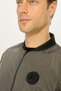 Men's Anthracite Colored College Collar Windproof Seasonal Sports Coat - 6