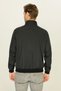 Men's Black Windproof Ultra Light Stand Collar Black Sports Coats - 6