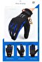 2025 Blue Softshell - Winter Motorcycle Gloves, Reflective and Hidden Protection City - 3