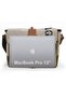4046 Shoulder Postman Beige Khaki Mustard Water Resistant Waxed Canvas Laptop Bag - 7