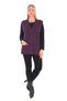 Women's V-Neck Thick Wool Goose Feet Patterned Knitwear Buttoned Pocketed Mother Vest - 2