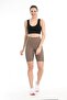 Slimming Extra High Waist Above-Knee Lycra Nylon Leggings with Push-Up Feature for a Flattering Fit - 3