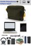4009 Ephesus Casual Shoulder Messenger Khaki Green 15.6 Inch Laptop School Travel Daily Vintage Cotton Bag - 5