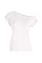 Women's One-Shoulder Asymmetrical Cut Viscose Knit Fabric Casual Blouse - 7