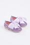 Shuu Bow Broken Glass Stone Coated Girl's Shoes (LILA)