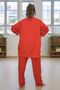 COTTON Viscose Button-Front Pocketed SHIRT AND PLUS SIZE ELASTIC WAIST DRAWSTRING PANTS TWO-PIECE SET - 7