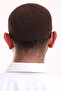Lace Cotton Knitwear Machine Knitted Skullcap Brown - 6