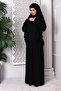 طقم صلاة عملي من قطعتين 8016 أسود - 4