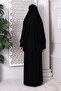 طقم صلاة عملي من قطعتين 8016 أسود - 6