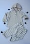 100% Cotton Linen Muslin Foldable Sleeves Hooded Jogger Bottom 6-24 Months Baby Boy Child Suit