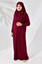 One-Piece Practical Hijab Children's Prayer Dress Fuchsia - 2
