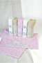 100% Cotton, Luxury Guipure Lace Detailed 6-Piece Towel Set - Perfect for Gifts, Baby Showers, and Bridal Trousseaus - Colorful - 7