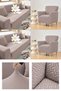 Brick Pattern 3 3 1 1 - Elastic Sofa and Sofa Cover Set