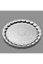 Luxury Metal Round Decorative Coffee and Tea Presentation Serving Tray Silver Color - 5