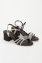 Brilliant Series Stoned Ankle Strap Women's Heeled Shoes - 3