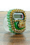Pearl Detailed Stoned Zikrmatik Green