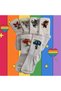 6 Pairs of Children's Cheerful College Tennis Socks with Characters
