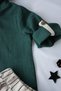 100% Cotton Linen Muslin Foldable Sleeves Hooded Jogger Bottom 6-24 Months Baby Boy Child Suit - 2