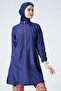 Pool Full Covered Hijab Swimsuit 23246 Indigo Blue 3XL - 7