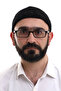 Black Folded Plain Pattern Winter Velvet Skullcap Hat - 7