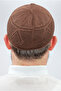 Bowknot Lace Knitted Prayer Cap - Brown - 4