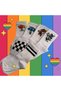 6 Pairs of Children's Cheerful College Tennis Socks with Characters