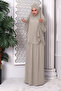 Mink Women's Two-Piece Veiled Combed Cotton Prayer Dress - 3