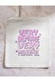 Y2K Cloth Tote Bag - Very Mindful Very Demure - 2