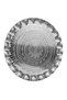 Luxury Metal Round Decorative Coffee and Tea Presentation Serving Tray Silver Color
