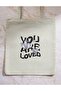 You Are Loved Futuristic Neon Y2K Retro Unisex Cloth Bag Tote Bag - 2