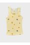 Girls' Cotton Yellow and White Floral Print 2-Pack Tank Top - 3