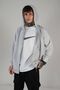 Gray Two Thread Basic Oversize Cardigan - 2