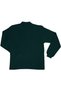 Unisex Combed Cotton Polo Collar Long Sleeve Dark Green T-Shirt Children/Adult - 2