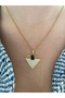 Vip Series - Zircon Stone Triangle Non-Tarnish Steel Women's Gold Necklace - 4