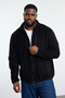 Büyük Beden Siyah Regular/Normal Kesim Dik Yaka Anti-pilling Polar Sweatshirt TMNAW25AO00020 - 2